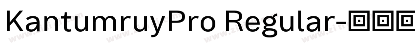 KantumruyPro Regular字体转换